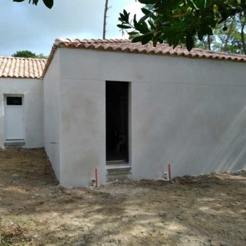 enduit de façade à peindre aux pays des olonnes en Vendée